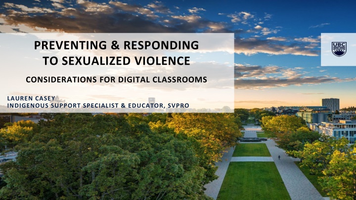 preventing responding to sexualized violence