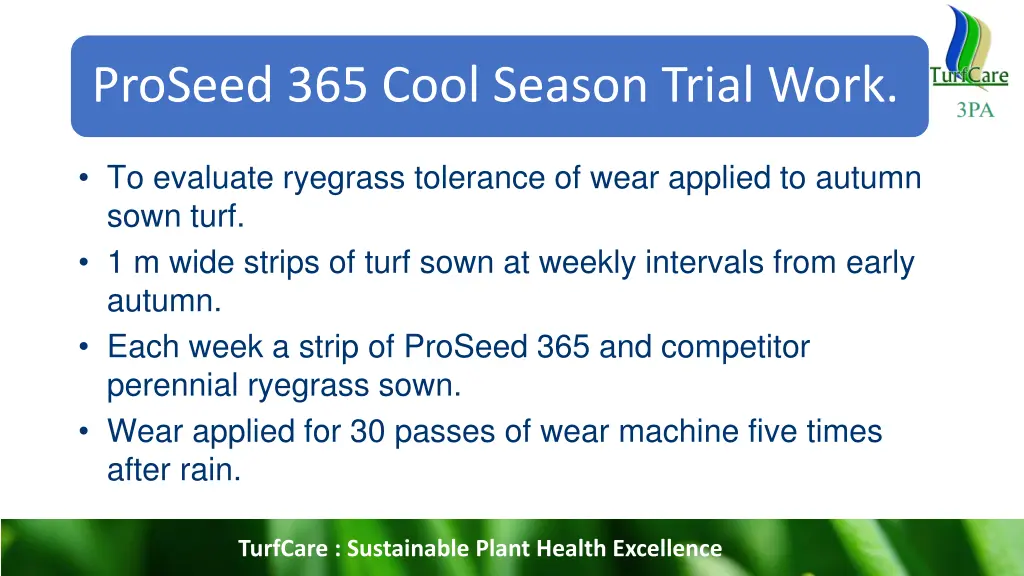 proseed 365 cool season trial work