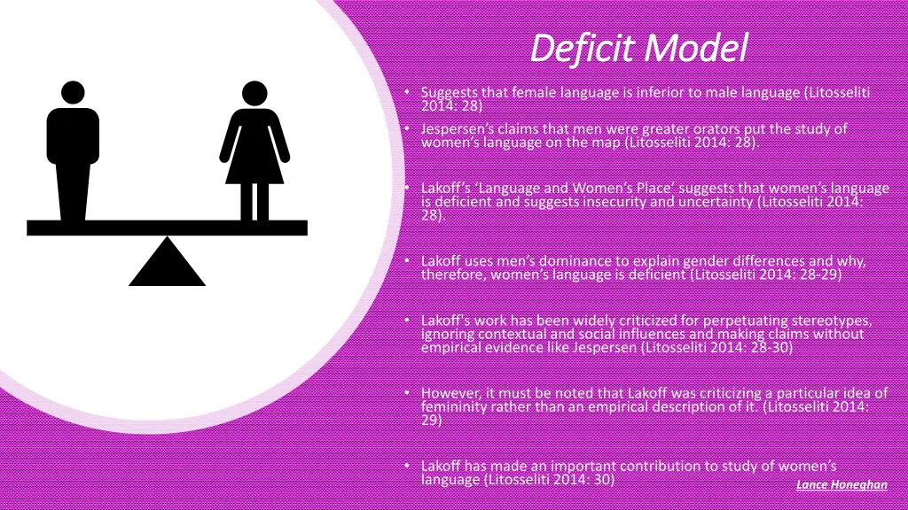 deficit model deficit model