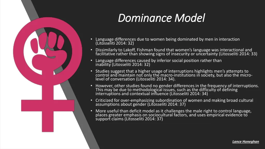 dominance model dominance model