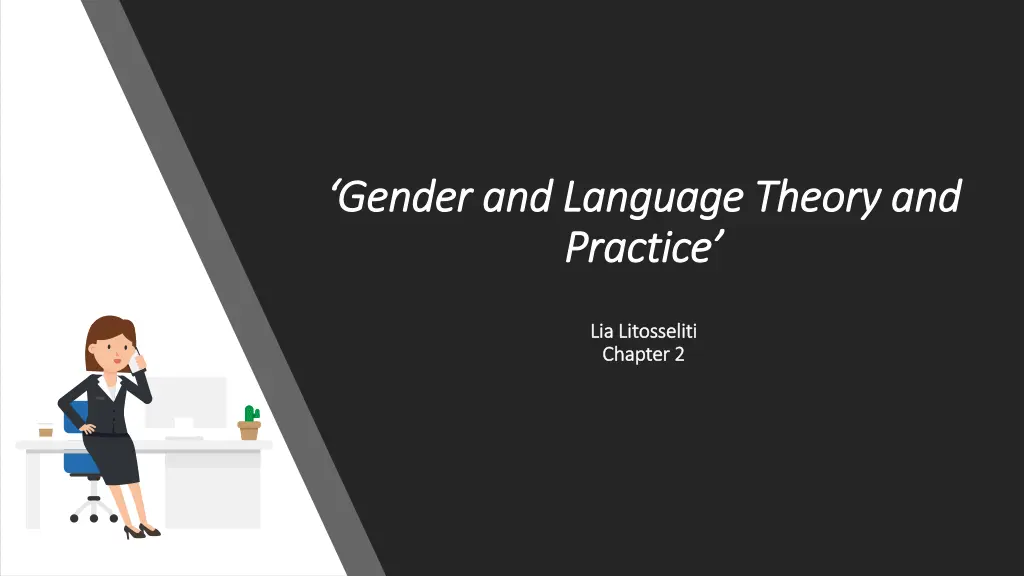 gender and language theory and gender