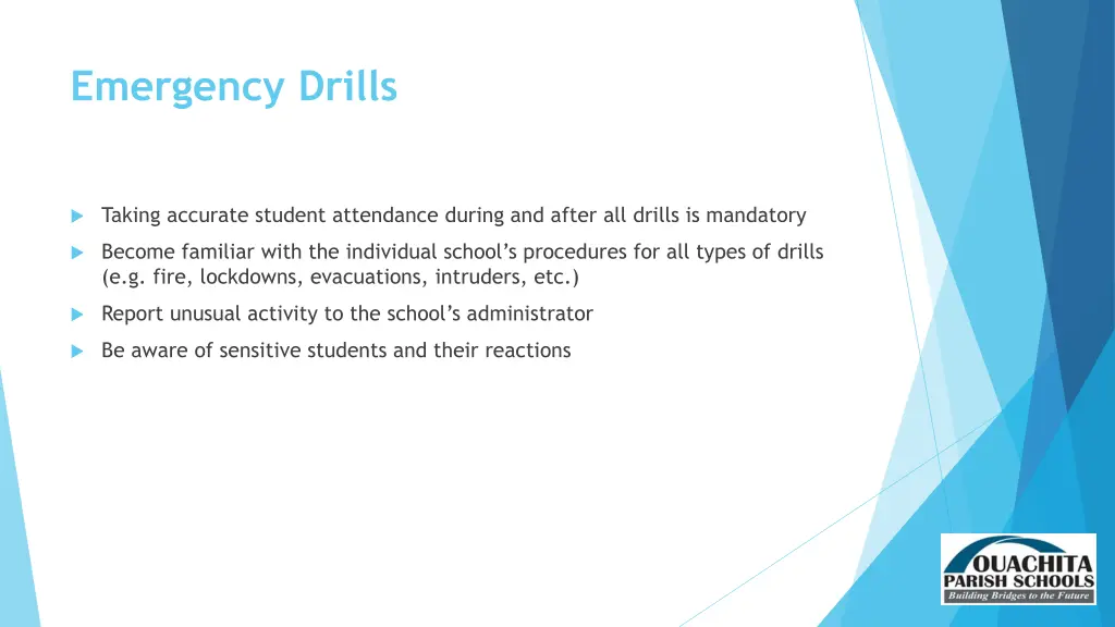 emergency drills