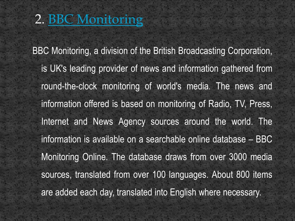 2 bbc monitoring
