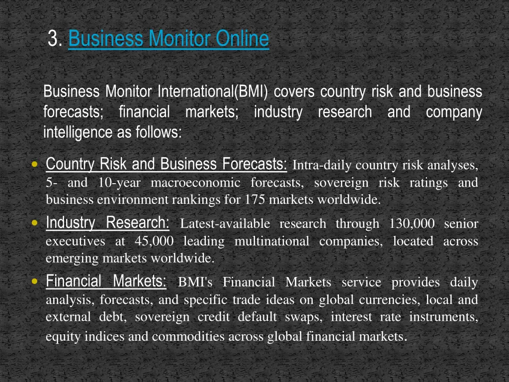 3 business monitor online
