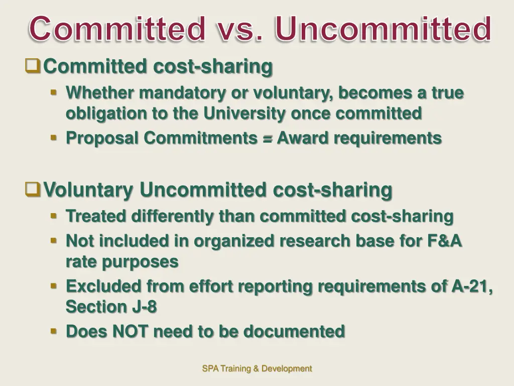 committed vs uncommitted