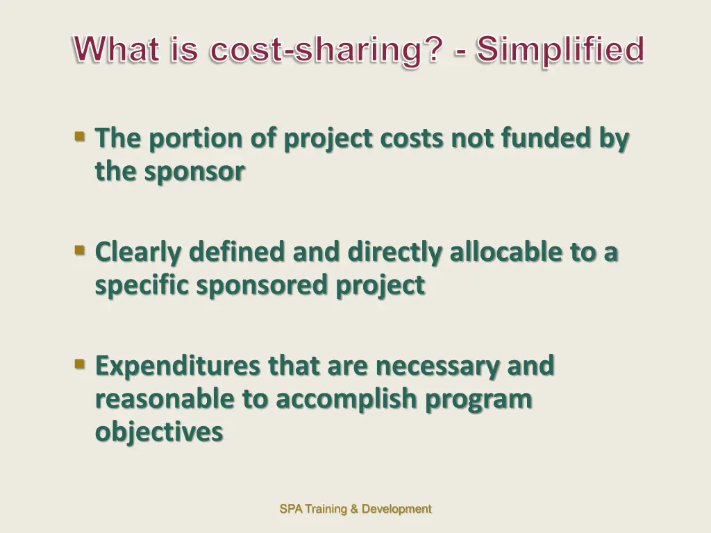 what is cost sharing simplified
