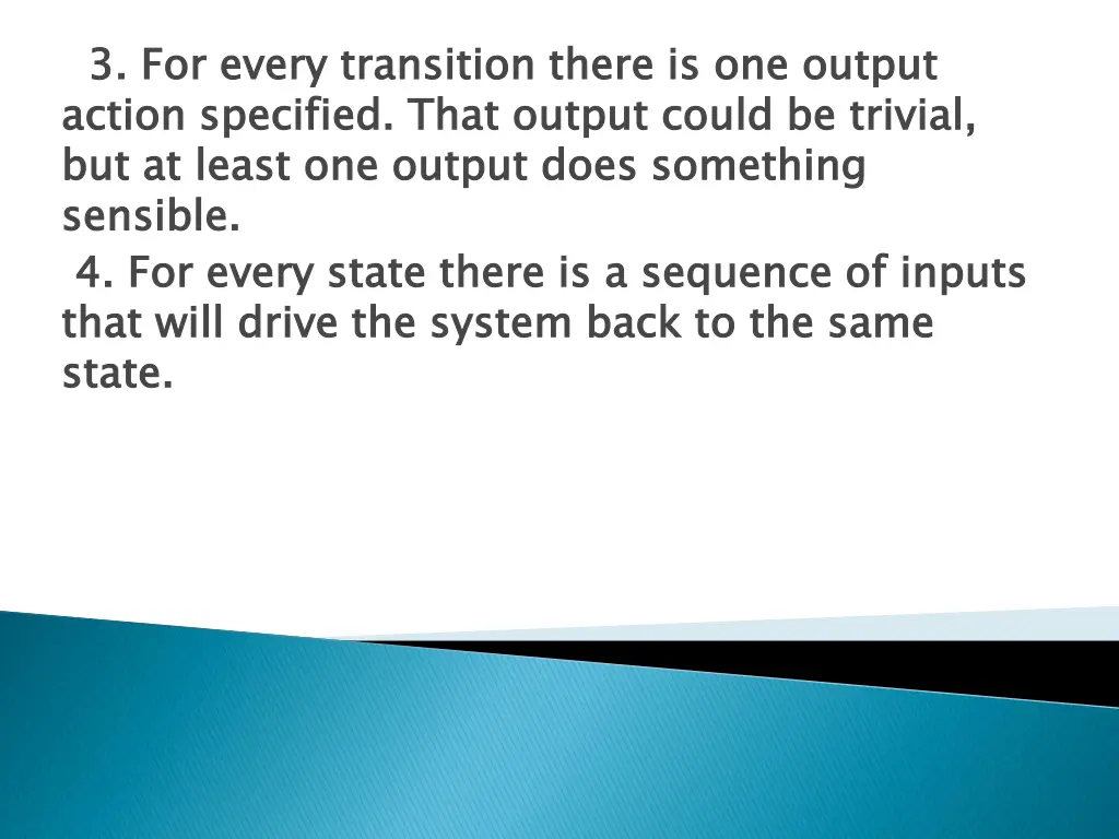 3 for every transition there is one output action