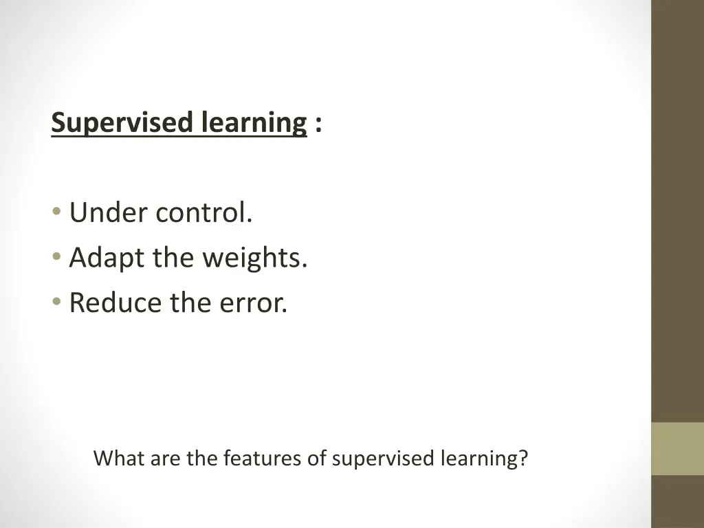 supervised learning