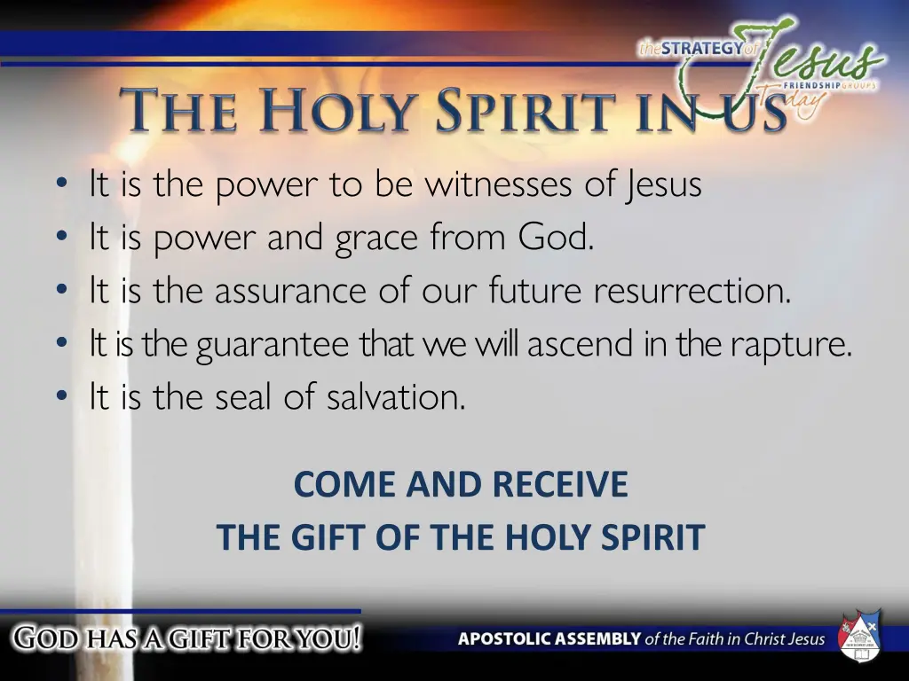it is the power to be witnesses of jesus