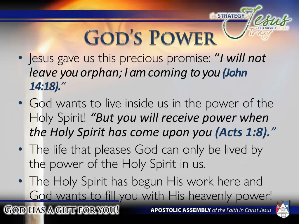 jesus gave us this precious promise i will