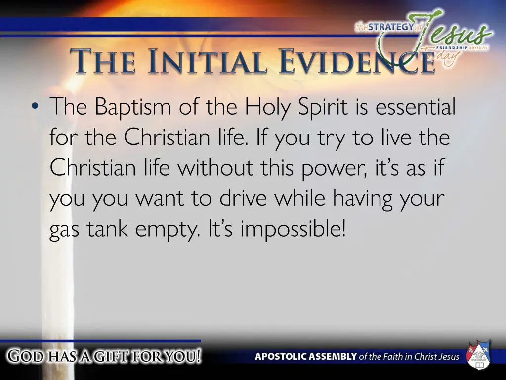 the baptism of the holy spirit is essential