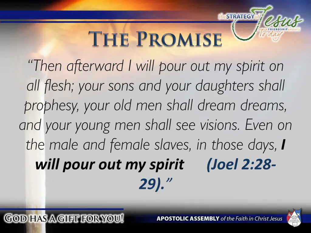 then afterward i will pour out my spirit