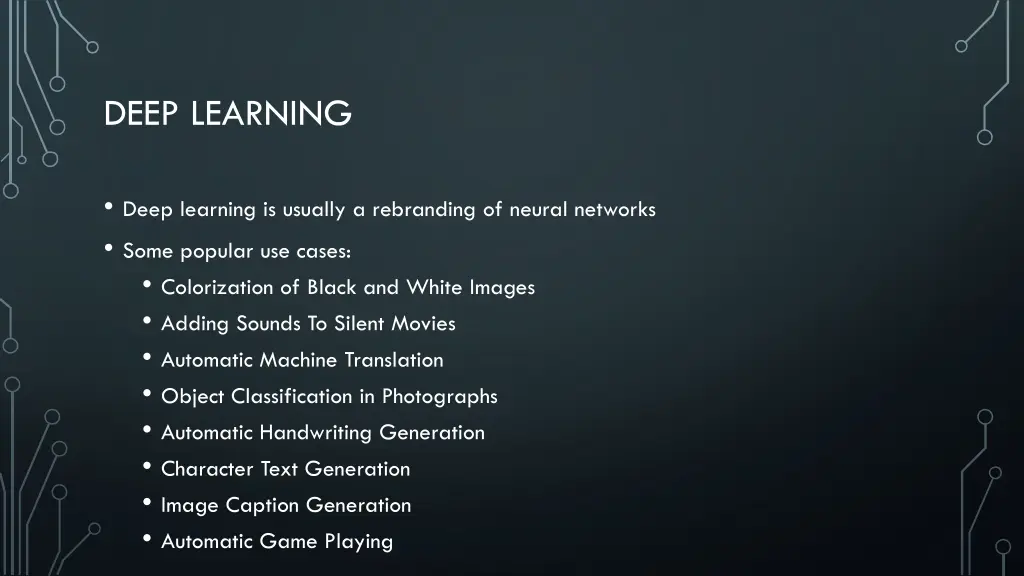 deep learning