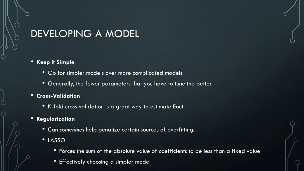 developing a model