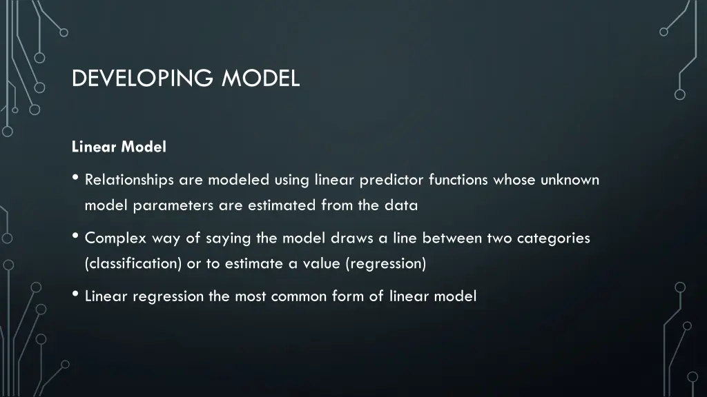 developing model 1