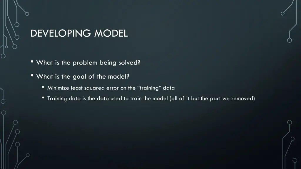 developing model