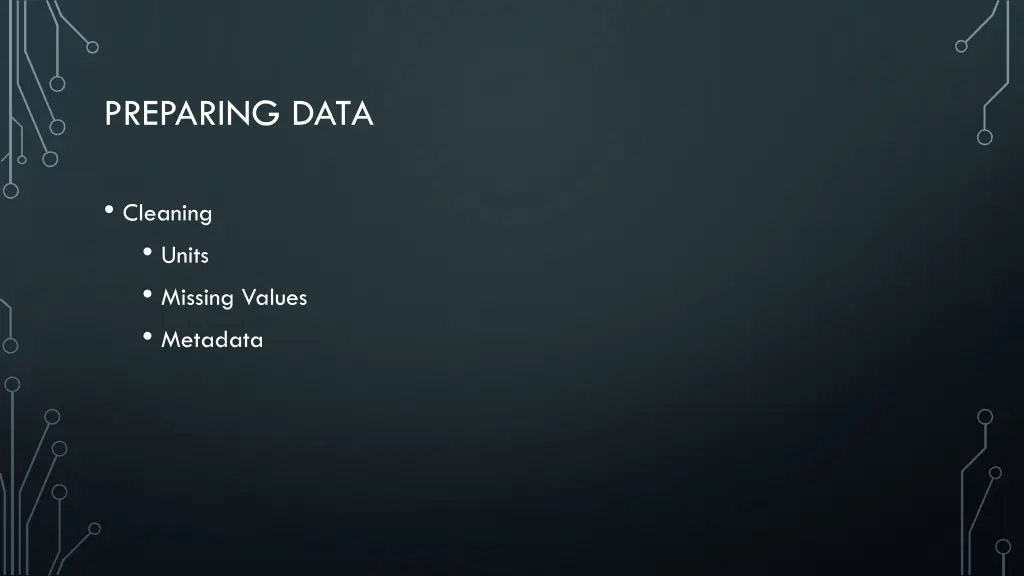 preparing data