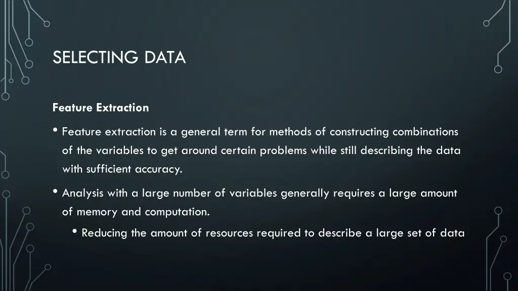 selecting data 1