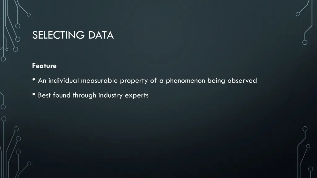 selecting data