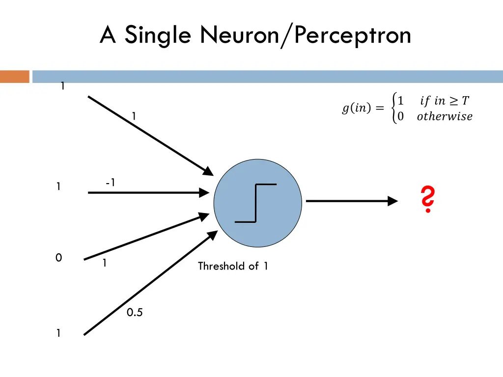 a single neuron perceptron 1