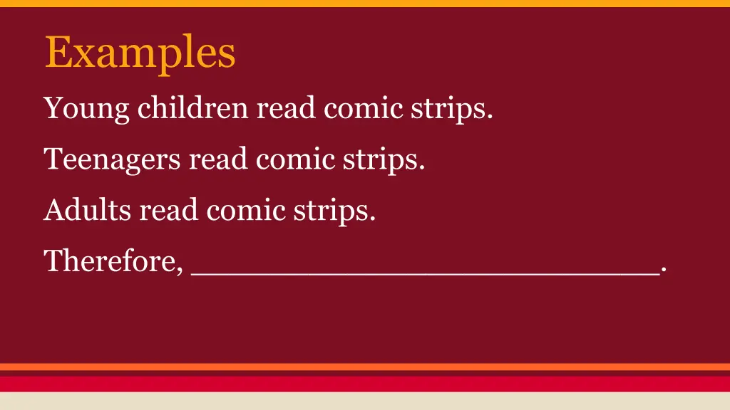 examples young children read comic strips
