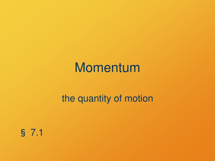 momentum