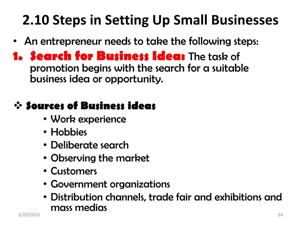 2 10 steps in setting up small businesses