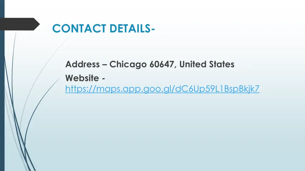 contact details