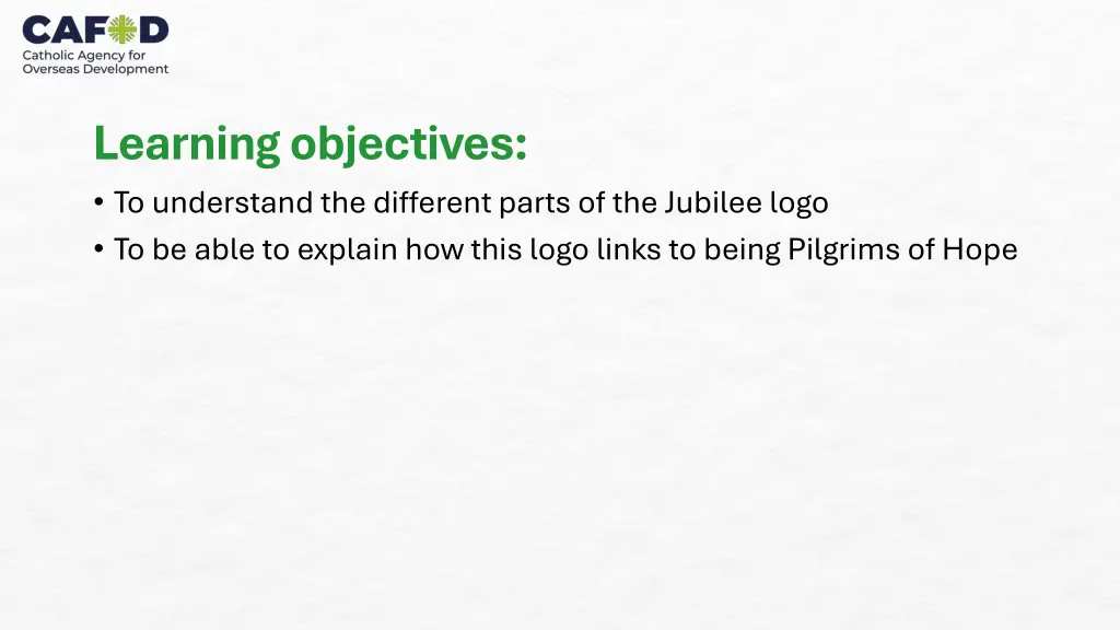 learning objectives to understand the different