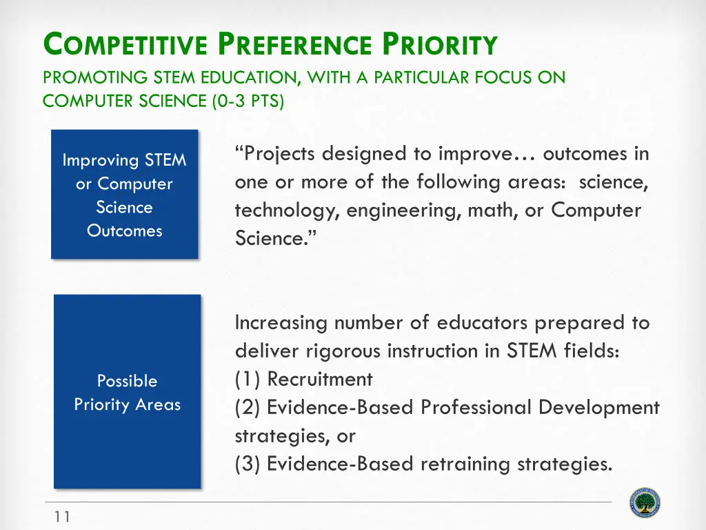 c ompetitive p reference p riority promoting stem