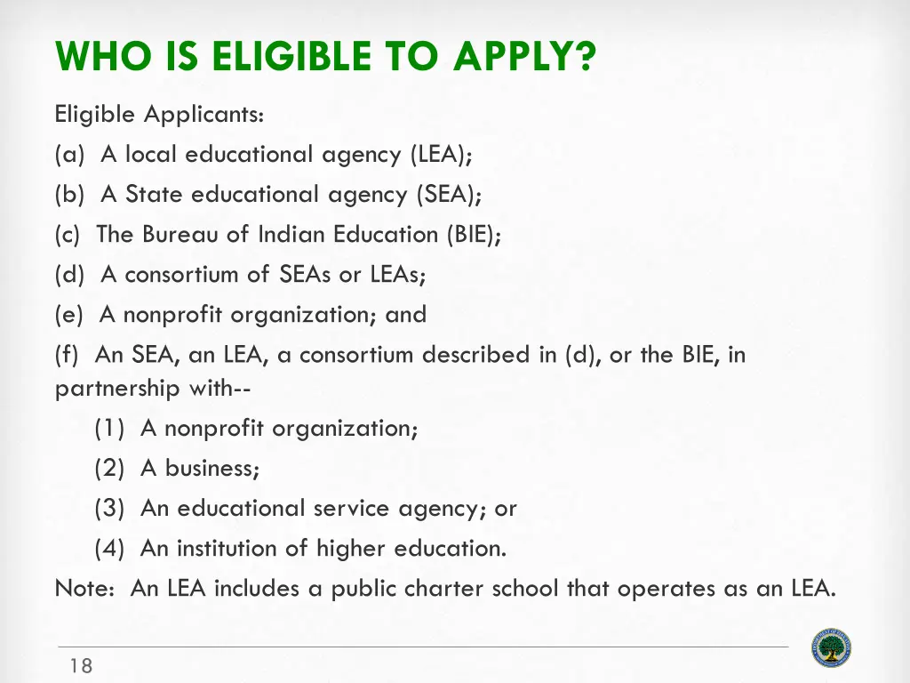 who is eligible to apply