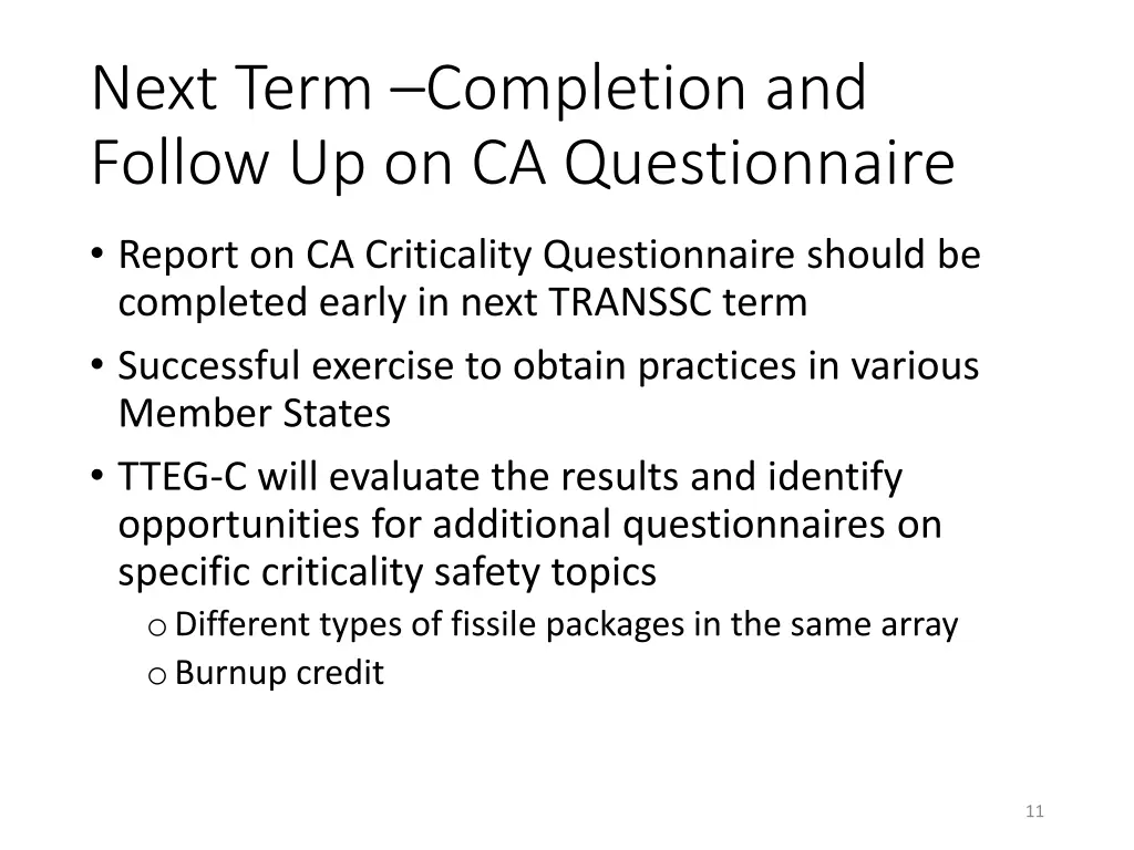 next term completion and follow
