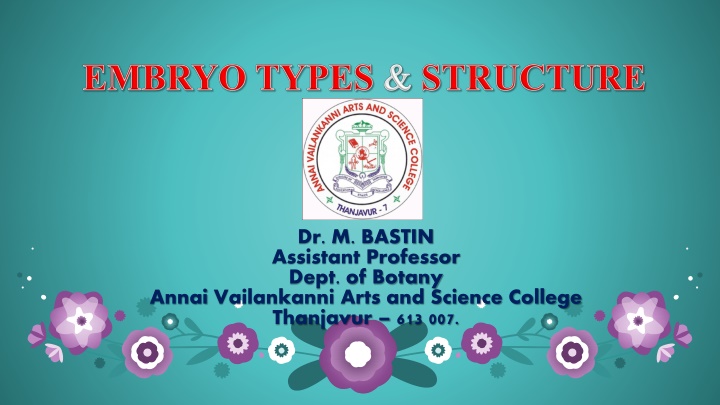 dr m bastin assistant professor dept of botany