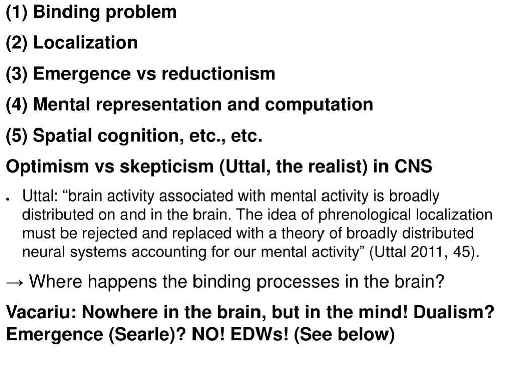 1 binding problem