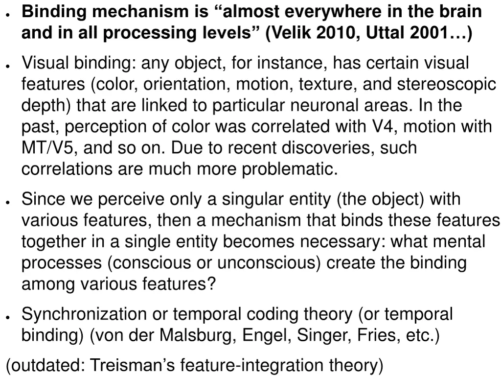 binding mechanism is almost everywhere
