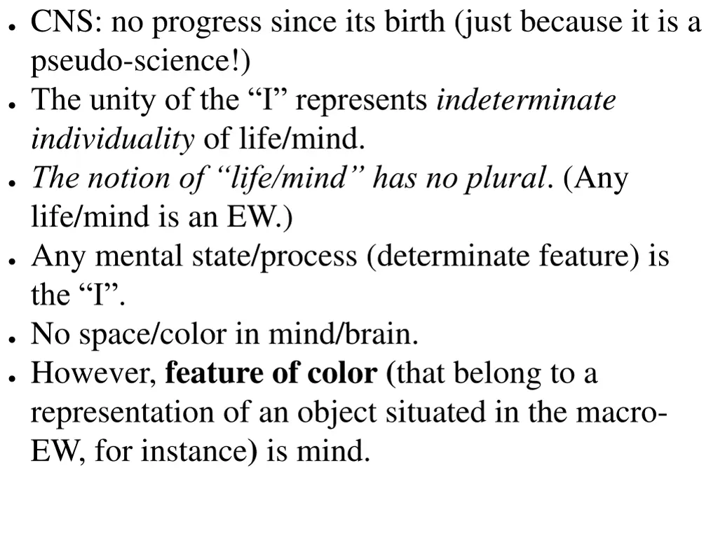 cns no progress since its birth just because