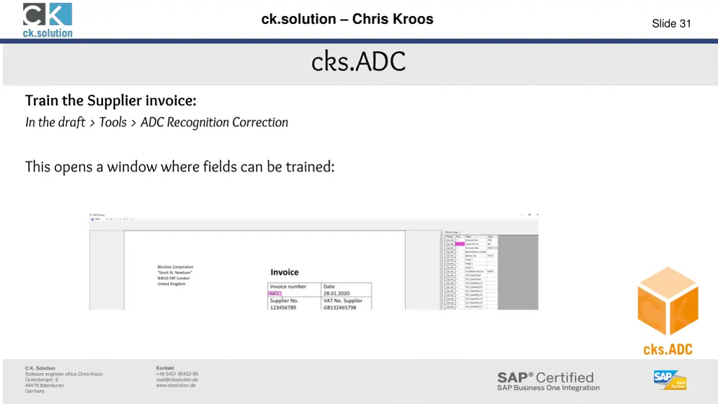 ck solution chris kroos 30