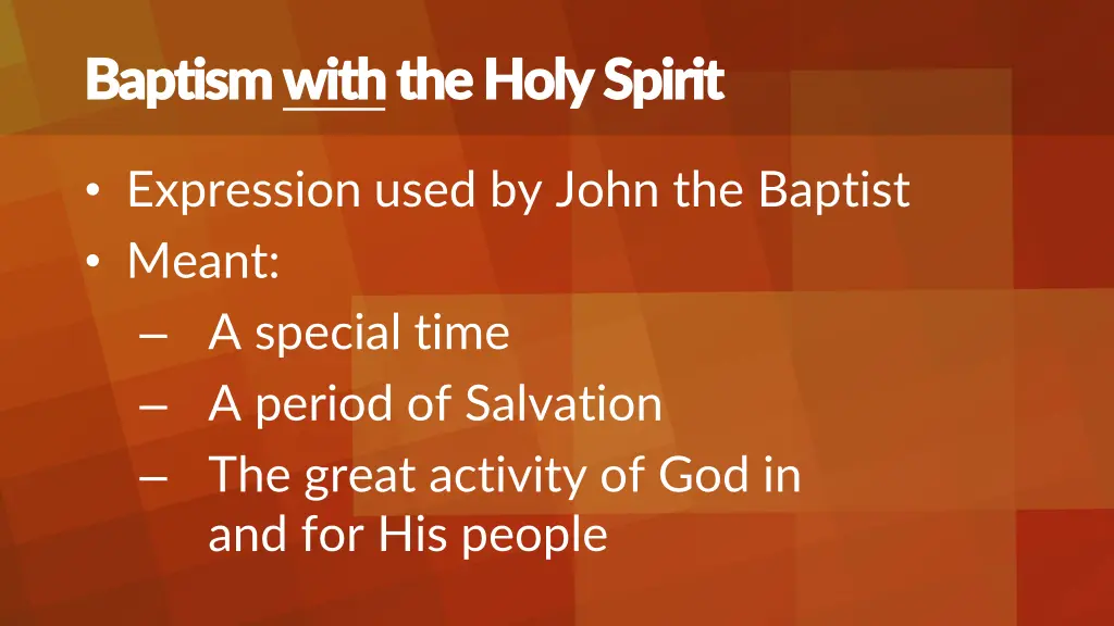 baptism baptism with