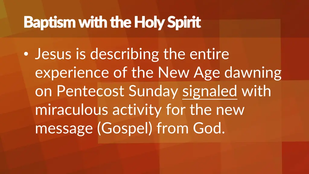 baptism with the holy spirit baptism with