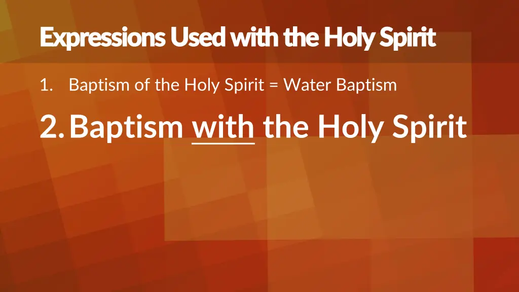 expressions used with the holy spirit expressions 1