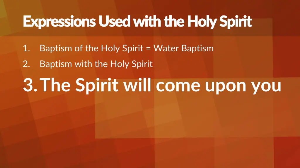 expressions used with the holy spirit expressions 2