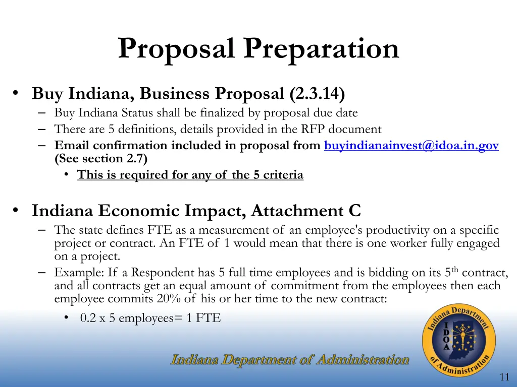 proposal preparation