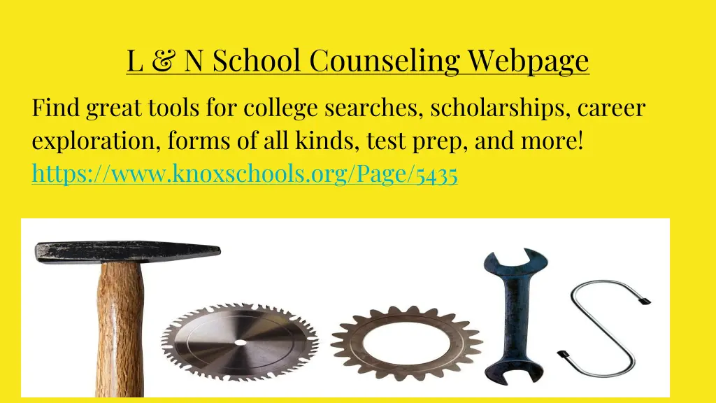 l n school counseling webpage find great tools