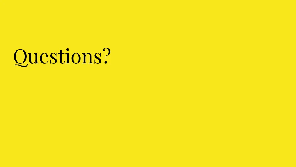questions