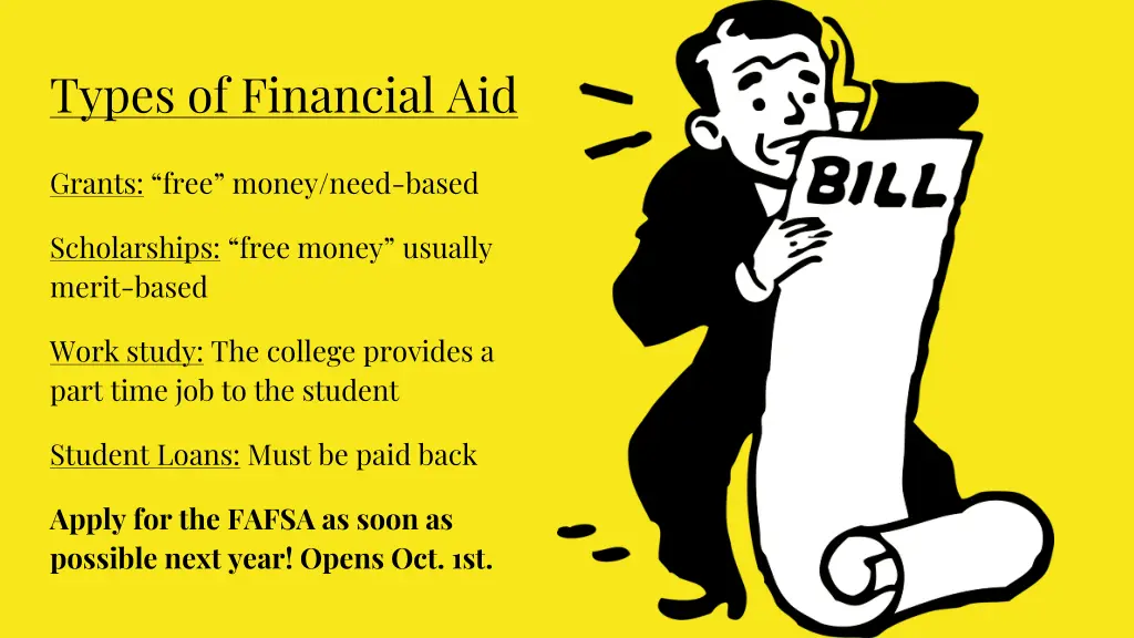 types of financial aid