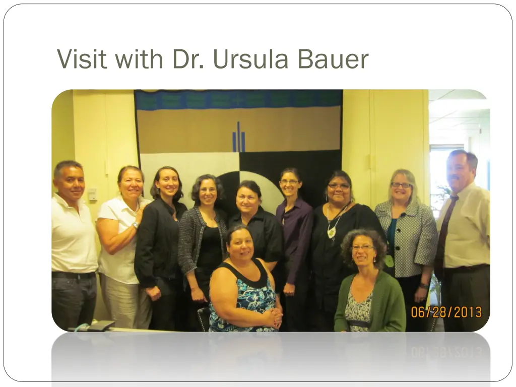 visit with dr ursula bauer