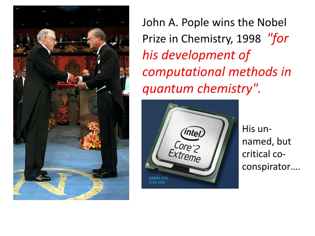 john a pople wins the nobel prize in chemistry