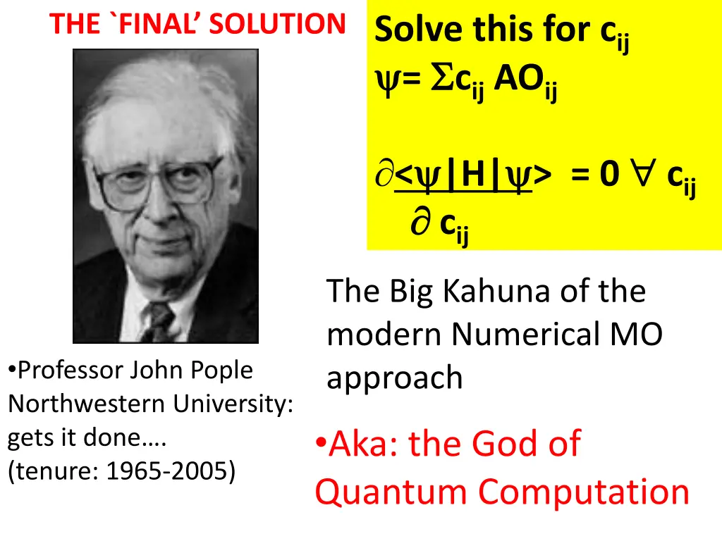 the final solution