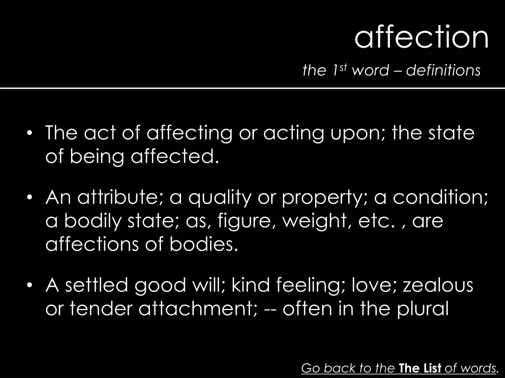 affection 1