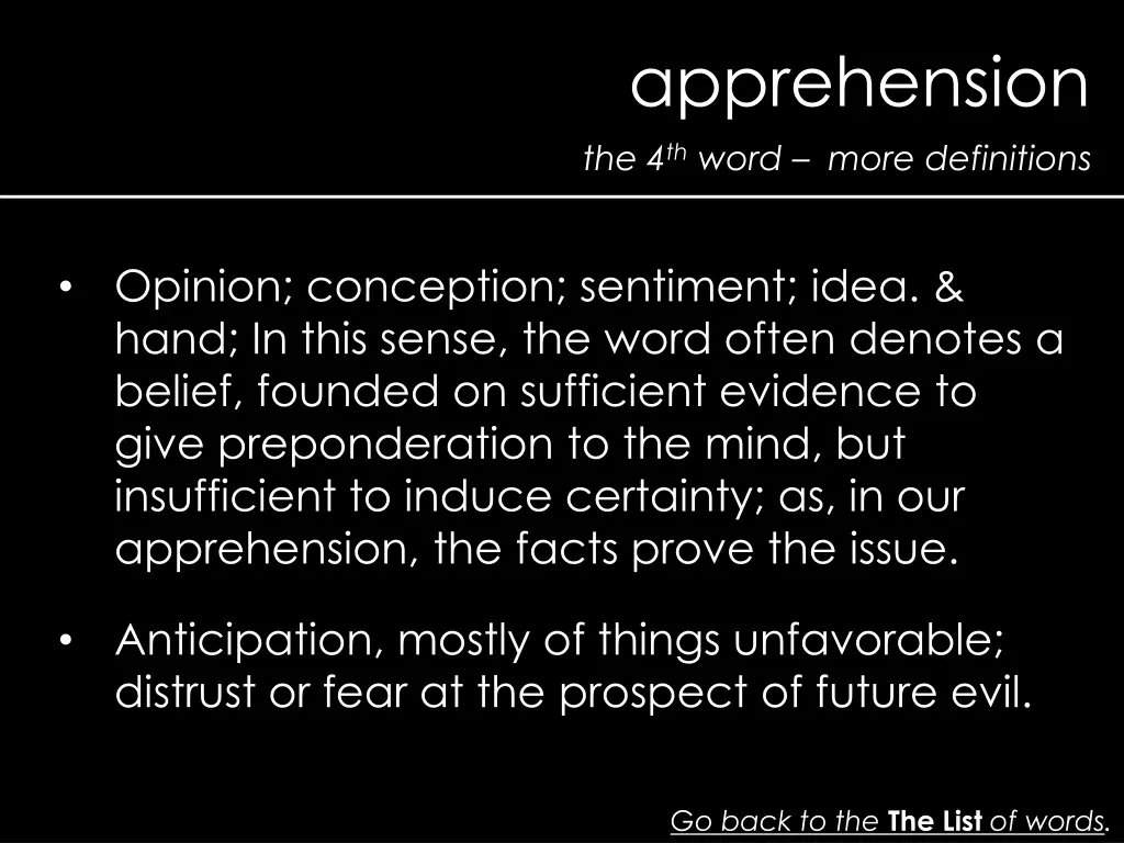 apprehension 2